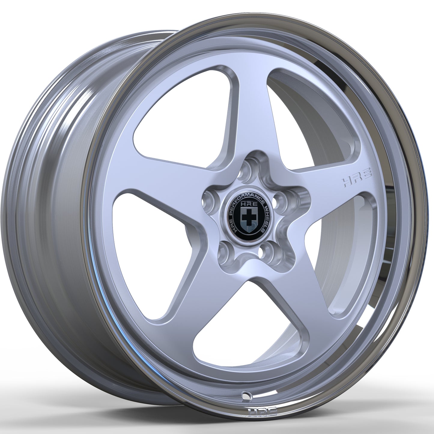 N0 Forged Wheels/Hre 527S Silver Same Style 2-Piece With Concave Rim Wheel