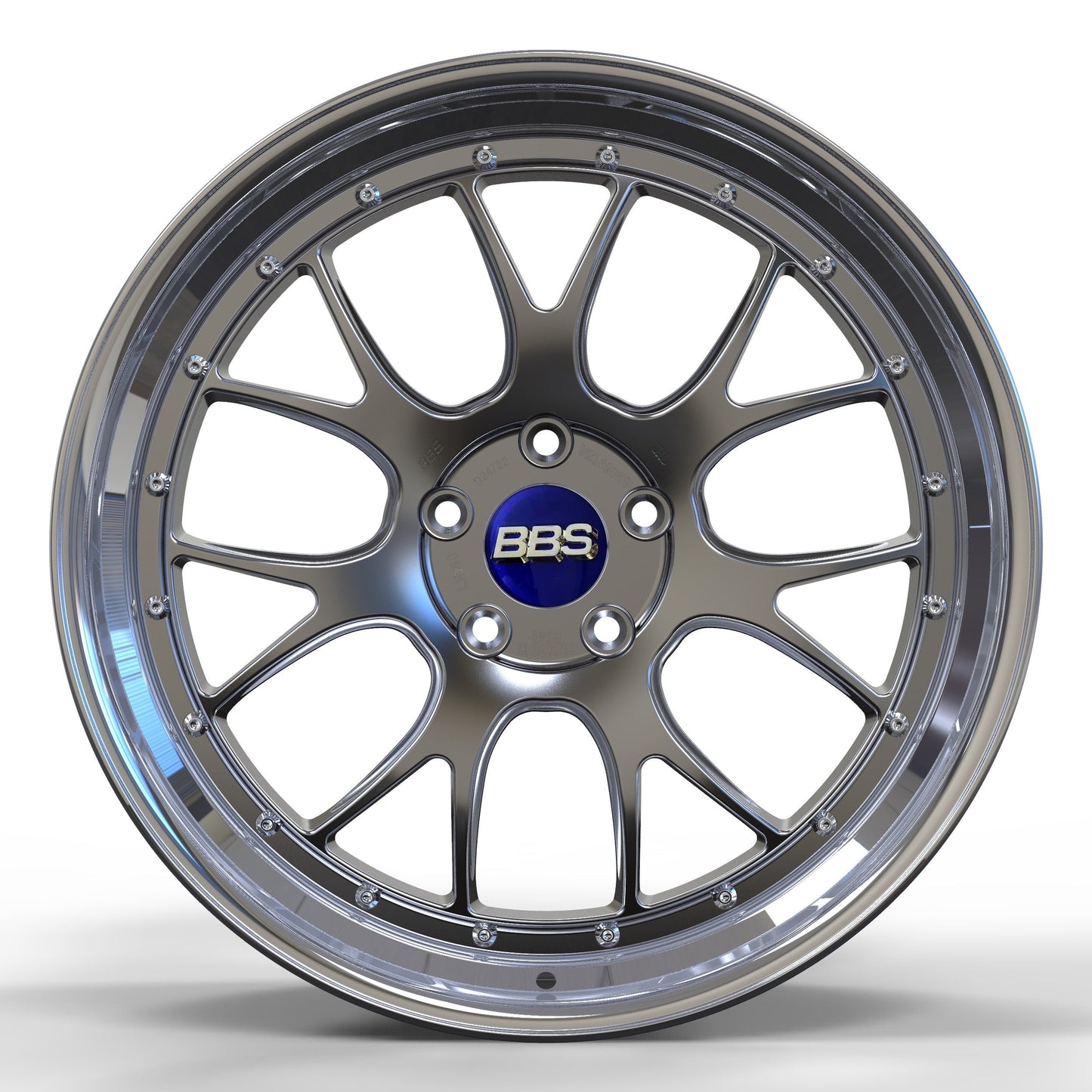 N0 Forged Wheels/BBS rsgt Glossy Black Same Style 2-Piece