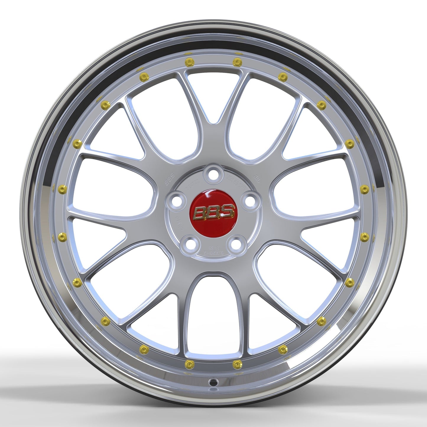 N0 Forged Wheels/BBS lmr Silver Same Style 2-Piece