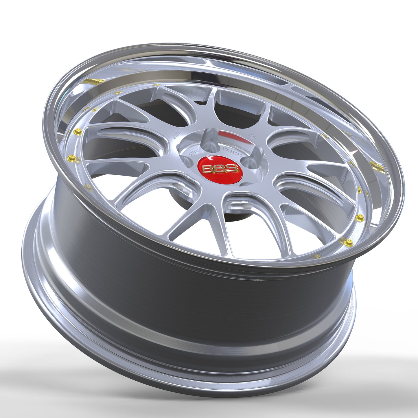 N0 Forged Wheels/BBS lmr Silver Same Style 2-Piece