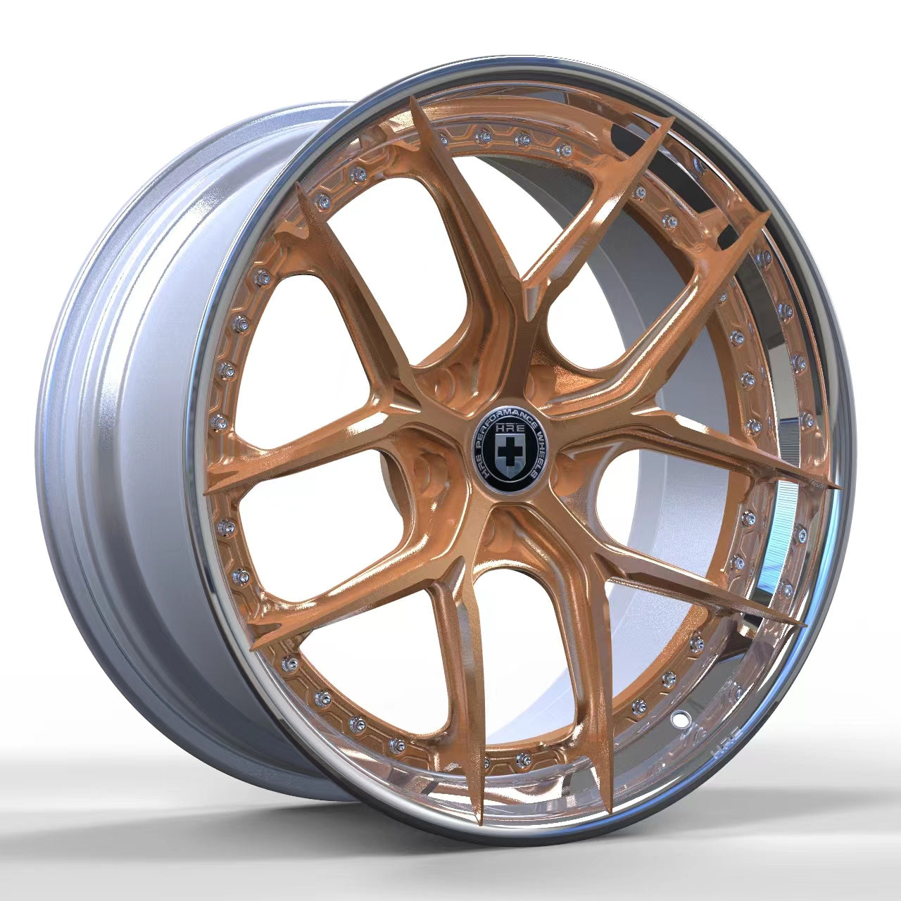 N0 Forged Wheels/Hre Bronze Silver Same Style 2-Piece