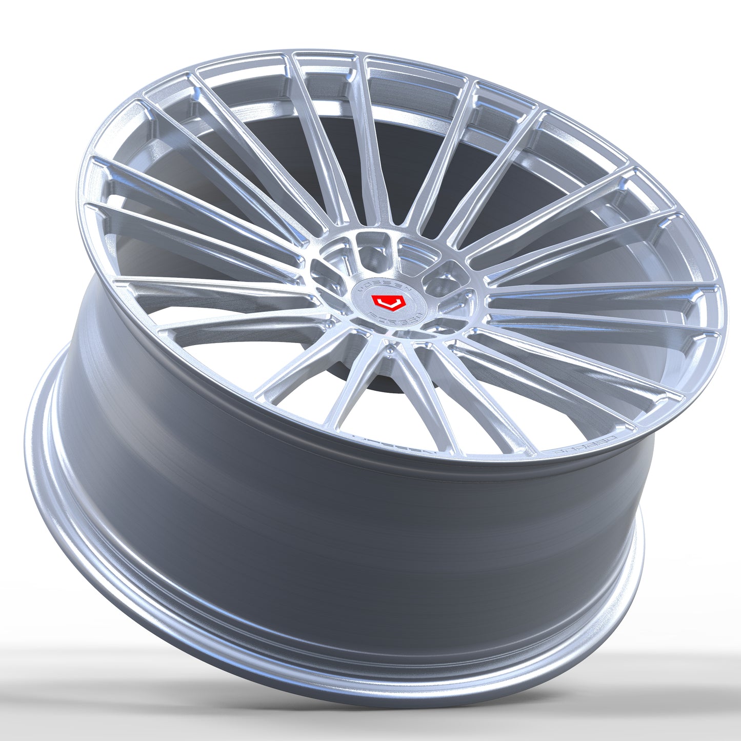 N0 Forged Wheels/Vossen S1704 Brushed Effect Silver Same Style