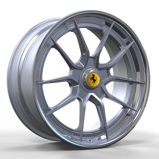 N0 Forged Wheels/Ferrari Brushed Gray Original Wheels