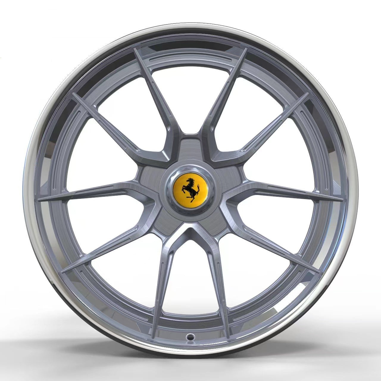 N0 Forged Wheels/Ferrari Brushed Gray Original Wheels