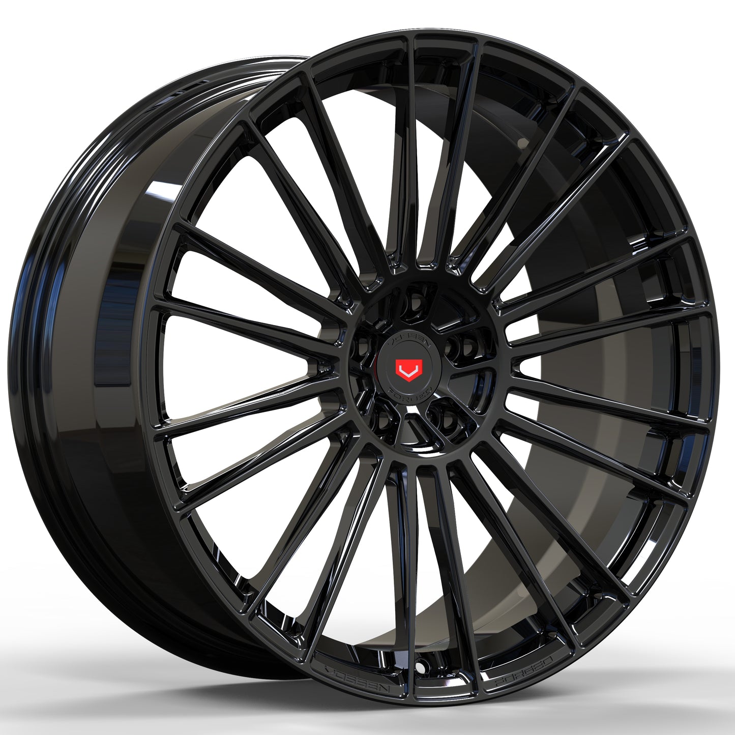 N0 Forged Wheels/Vossen S1704 High Gloss Black Same Style